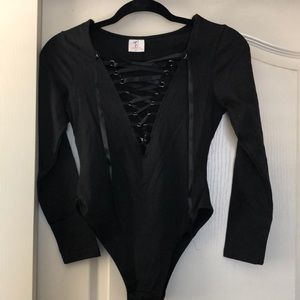 Lace up bodysuit